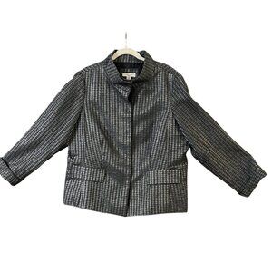 coldwater creek blazer jacket metalic classic size 18w